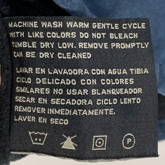 Mens Faux Suede Shacket Overshirt SZ M Transition Mid-Layer Fleece Lined Indigo - Picture 14 of 15